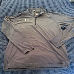 Under Armour Black and White Striped Top